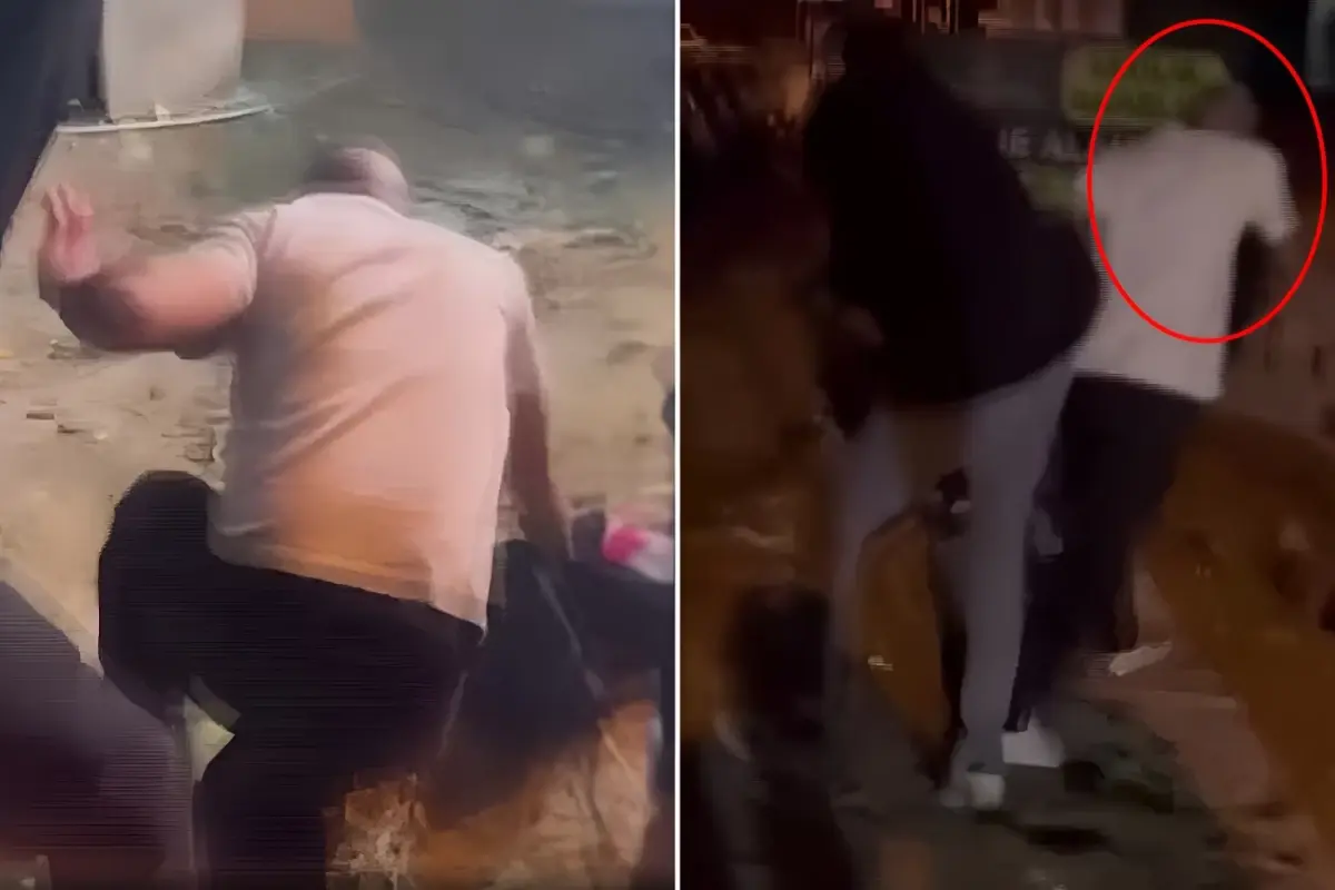 kadini darp eden sahsa cevredeki vatandaslardan meydan dayagi IsmVZiDA