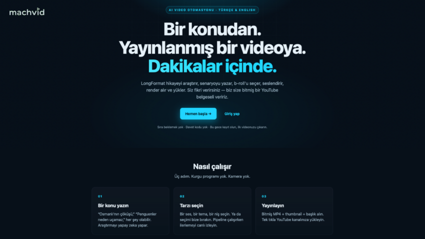 Yapay zeka destekli machvid video icerik uretiminde yeni bir donem hedefliyor gA4dlmJ8
